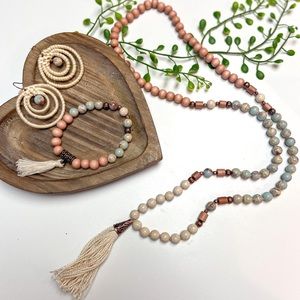 Mala Set with Snakeskin Jasper